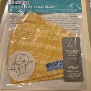 Yellow Flat-Fold Mask